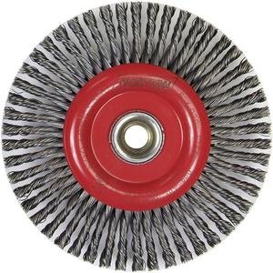 Stringer Bead Knot Wire Brush For Angle Grinders - 6", 0.02", Steel, 5/8"-11, 9000
