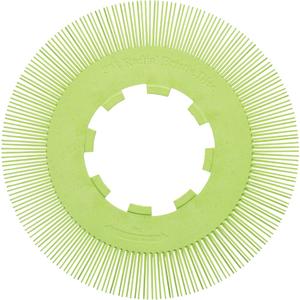 Scotch-Brite™ Type S Precision Radial Bristle Brush PN-RB without Adapter - 50+, Ceramic, 8", 6000 RPM, Neon Green, Type S (Straight)
