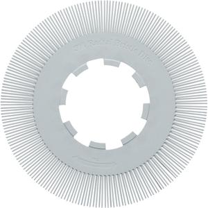 Scotch-Brite™ Type S Precision Radial Bristle Brush PN-RB without Adapter - 120+, Ceramic, 8", 6000 RPM, Grey, Type S (Straight)