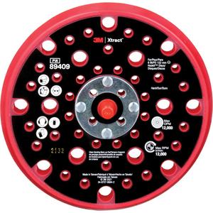 Xtract™ Hard Back-Up Pad - 6", 5/16", 3M Xtract™