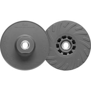 Ribbed Disc Back-up Pad  11235 - 7", 36+ Grit 3M™ Cubitron™ II Fibre Disc 982CX Pro, Disc Pad Hub, Medium, 8600 RPM, Grey