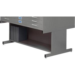 High Base for Steel Plan File Cabinet - Grey, High base for OB151 and OA220 Cabinets