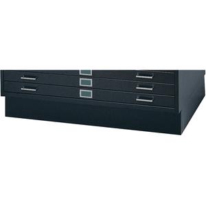 Closed Base for Steel Plan File Cabinet - Black, Closed Base for OB144, OB146, OA651 and OB145 Cabinets