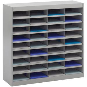 Heavy-duty Literature Organizers - Stationary, 36, Steel, Grey, 36-1/2", 37-1/2", 12-3/4"