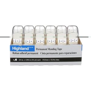 Transparent & Invisible Tape (Magic Tape) - 19 mm (3/4"), 32.9 m (108'), 18 mm x 33 m w/Dispenser