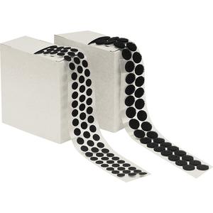 Fastener Dots - Peel & Stick, 1/2", Adhesive, Black, 500, Roll