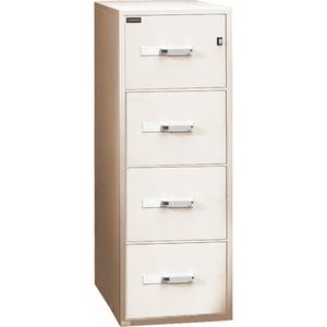 Fire Resistant Filing Cabinets - 54", 19-3/4", 31", 4, Beige, Steel, 54 x 19 3/4 x 31, 9 1/2 x 15 x 26