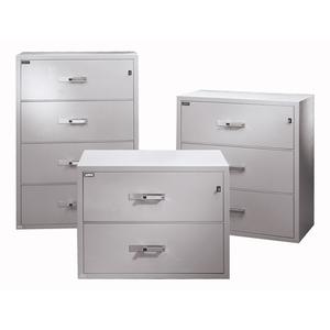 Fire Resistant Filing Cabinets - 29", 38-3/4", 23-1/2", 2, Beige, Steel, 29 x 38 3/4 x 23 1/2, 9 1/2 x 32 1/2 x 15 1/2