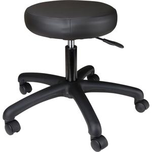 900 Series Task Stool - Black, Vinyl, 250 lbs., 16" - 22", 14", 14", Adjustable, Mobile