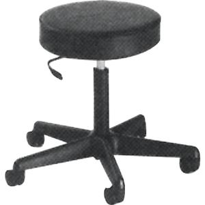 900 Series Task Stool - Black, Vinyl, 250 lbs., 23" - 33", 14", 14", Adjustable, Mobile