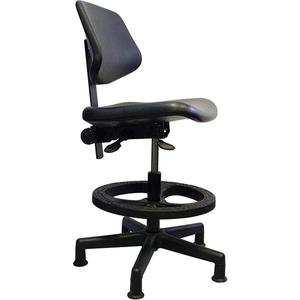 Ergonomic Seating - Black, Polyurethane, 250 lbs., 20 - 29"