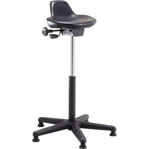 Shoptech Ergonomic Industrial Stools - Black, Polyurethane, 275 lbs., 21" - 31", 19", Adjustable, Sit/Stand