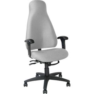 Multi-tilt Executive High Back Office Chair - Grey, 275 lbs., 52-3/4", 25-3/4", 25", 48" to 52.75", 29", 20", 19"