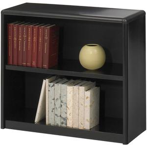 Value Mate® Steel Bookcase - Steel, Black, 2, 28", 31-1/4", 13-1/2"