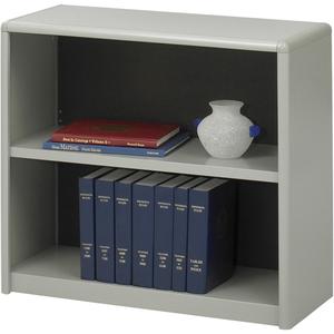 Value Mate® Steel Bookcase - Steel, Grey, 2, 28", 31-1/4", 13-1/2"
