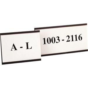 Magnetic Card Holders - Magnetic, 3", 1", 25, Black, Box