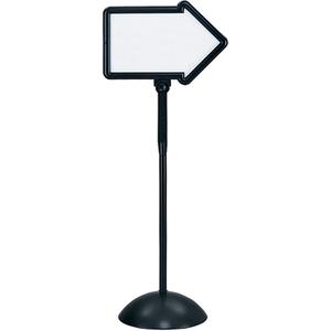 Dry-Erase Directional Arrow Sign - 64.5", Blank, Plastic, Upright, 25"