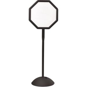 Dry-Erase Octagonal Sign - 65", Blank, Plastic, Upright, 22-1/2"