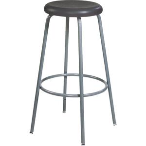 500 Series Stool - Black, Polyurethane, 250 lbs., 20" - 28", 13-1/2", 13-1/2", Adjustable, Stationary, Grey