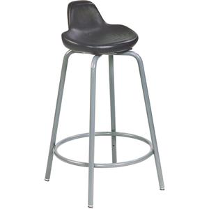 500 Series Stool - Black, Polyurethane, 250 lbs., 18" - 26", 13", 9", Adjustable, Sit/Stand, Grey