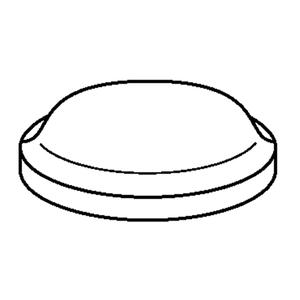 Bumpon™ Cylindrical Protective Bumpers - 0.50" X 0.14", White, Black, Polyurethane, 1000