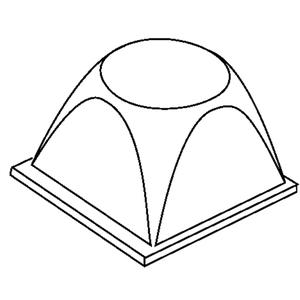 Bumpon™ Tapered Protective Bumpers - 0.81" X 0.52", Black, Polyurethane, 1000