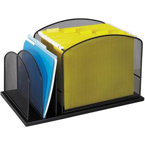 Onyx™ Steel Mesh Desktop Organizers - 11-1/2", 19-1/4", 11-1/2", 3