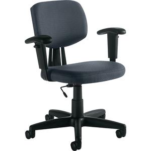 Task Chair - Charcoal, Fabric, 32", 22", Dual Wheel, T-Arms