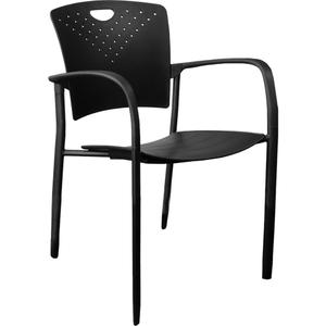 MaxX StaxX™ Stackable Chairs - Black, Polypropylene, 275 lbs., 17-1/4", 17"