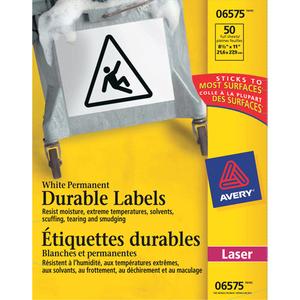 TrueBlock Labels - Polyester, White, 8.5", 11", Laser Printers