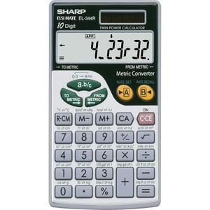 Metric Calculator - Basic, Solar & Battery, 10, LCD, Flat