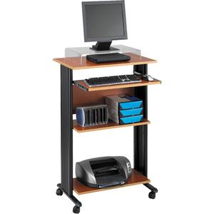 Muv™ Stand-Up Workstations - 45", 29-1/2", 22", Stand-Up Workstation, Cherry