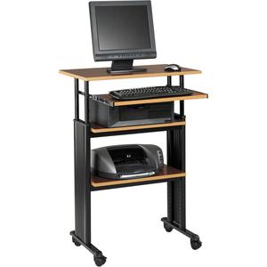 Muv™ Stand-Up Adjustable Height Workstations - 29-1/2", 22", Cherry, 22", 35-49", 29.5"