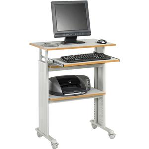 Muv™ Stand-Up Adjustable Height Workstations - 29-1/2", 22", Adjustable Height Workstation, Grey