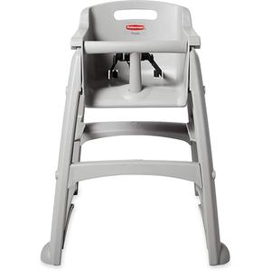 SturdyChair™ High Chair with Wheels - Grey