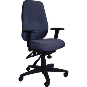 Cierra™ Petite Series Ergonomic Chairs - Grey, Fabric, 300 lbs., 47-3/4", 23-1/2", 24-3/4", 17" W x 18" D, 18" L x 17" W x 24" H, 24" H x 17" W, 27.5"