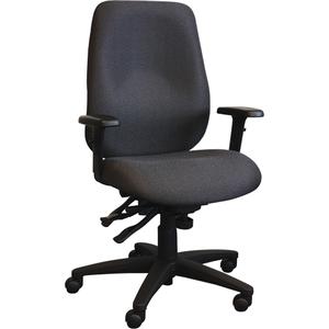 Cierra™ Ergonomic Chairs - Black, Fabric, 275 lbs., 46.5", 20", 19", 20" W x 19" D, 27.5"