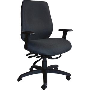 Cierra™ Heavy Duty Ergonomic Chairs - Black, Fabric, 400 lbs., 47-3/4", 27-31", 25-3/4", 24" W x 20" D, 20" L x 24" W x 24" H, 24" H x 20" W, 24"