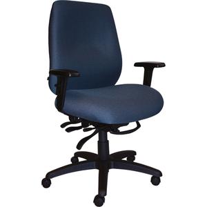 Cierra™ Heavy Duty Ergonomic Chairs - Blue, Fabric, 400 lbs., 47-3/4", 27-31", 25-3/4", 24" W x 20" D, 20" L x 24" W x 24" H, 24" H x 20" W, 24"