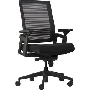 Activ® A-37 Office Chairs - Black, Mesh, 275 lbs., 43", 25-3/4", 24", 19" W x 20" D, 20" L x 19" W x 22" H, 22" H x 18" W, 22"