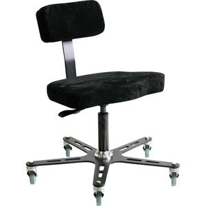 SF160 Ergonomic Welding Chair - Black/Grey, Fabric, 19-3/4", 16", 3" Rubber, 12" - 14", Adjustable, Mobile