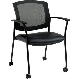 Ibex Guest Chairs - Black, Fabric, 300 lbs., 34-1/2", 25-1/4", 24", 17.5", 24" L x 25.25" W x 34.5" H