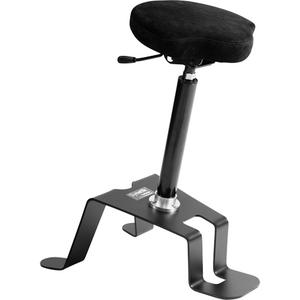 TA 200 Ergonomic Sit/Stand Welding Chair - Black/Grey, Fabric, 12-1/2", 12", Adjustable, Sit/Stand