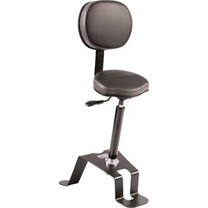 TA300 Ergonomic Sit/Stand Chair - Black, Vinyl, 12", 10-1/2"