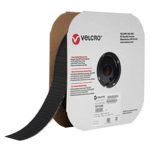 Fastener Tape - Hook, 2", 25 yds, Adhesive, Black, Nylon, Loop 1000