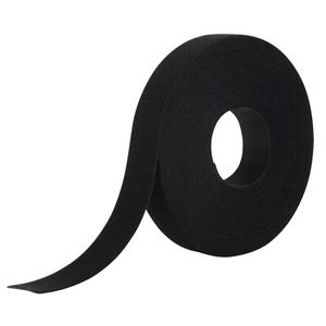 One-Wrap® Fastener Tape - Hook & Loop, 1", 25 yds, Self-Grip, Black, Polypropylene, Nylon