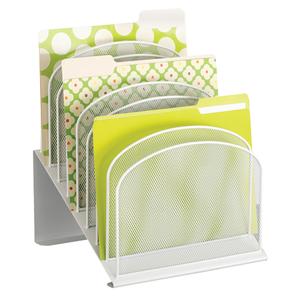 Onyx™ Desk Organizer - 11-3/4", 10-3/4", 14", Mesh, White