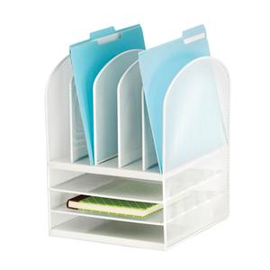 Onyx™ Desk Organizer - 11-1/2", 9-1/2", 13", Mesh, White