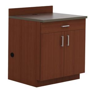Modular Base Cabinet - 39", 36", 25", 1, Mahogany, Melamine, 100 lbs., Knocked Down, Mahogany, Rustic Slate, 2-1/2" increments, 32-1/4" W x 19" D x 3-1/4" H