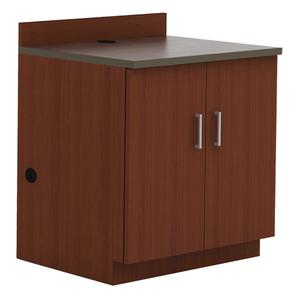 Modular Base Cabinet - 39", 36", 25", 2, Mahogany, Melamine, 100 lbs., Knocked Down, Mahogany, Rustic Slate, 2-1/2" increments, 34-1/4" W x 22-1/2" D x 29-1/2" H